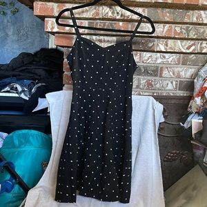 Black and white Polka Dot cami tank dress